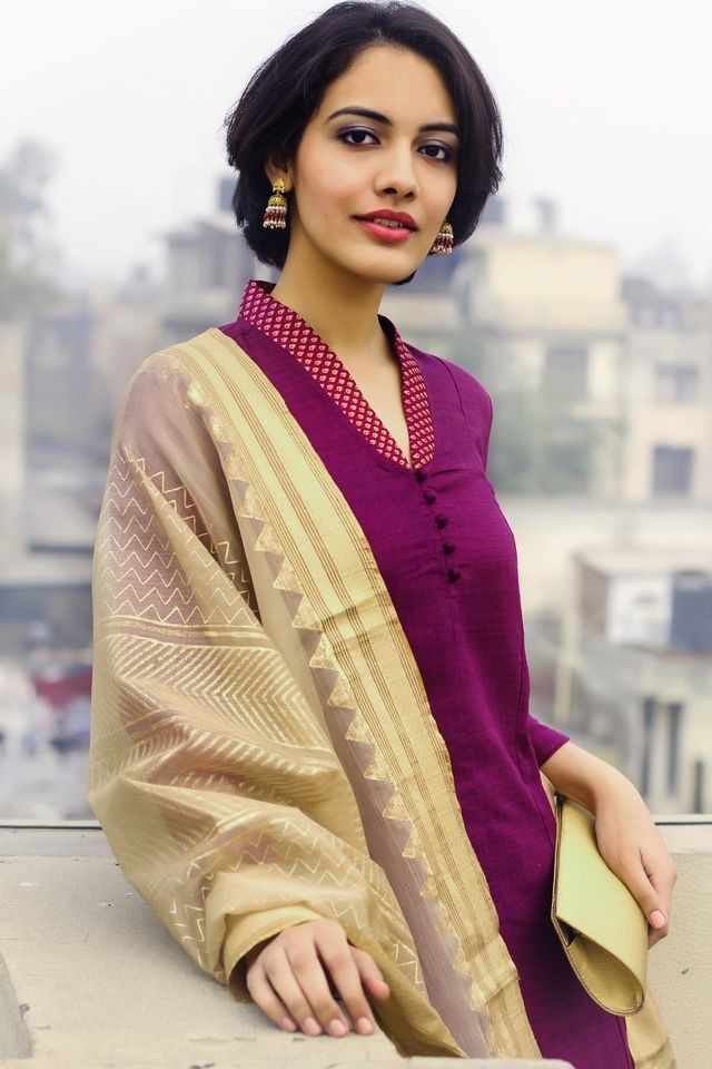 Office wear kurti neck design deals